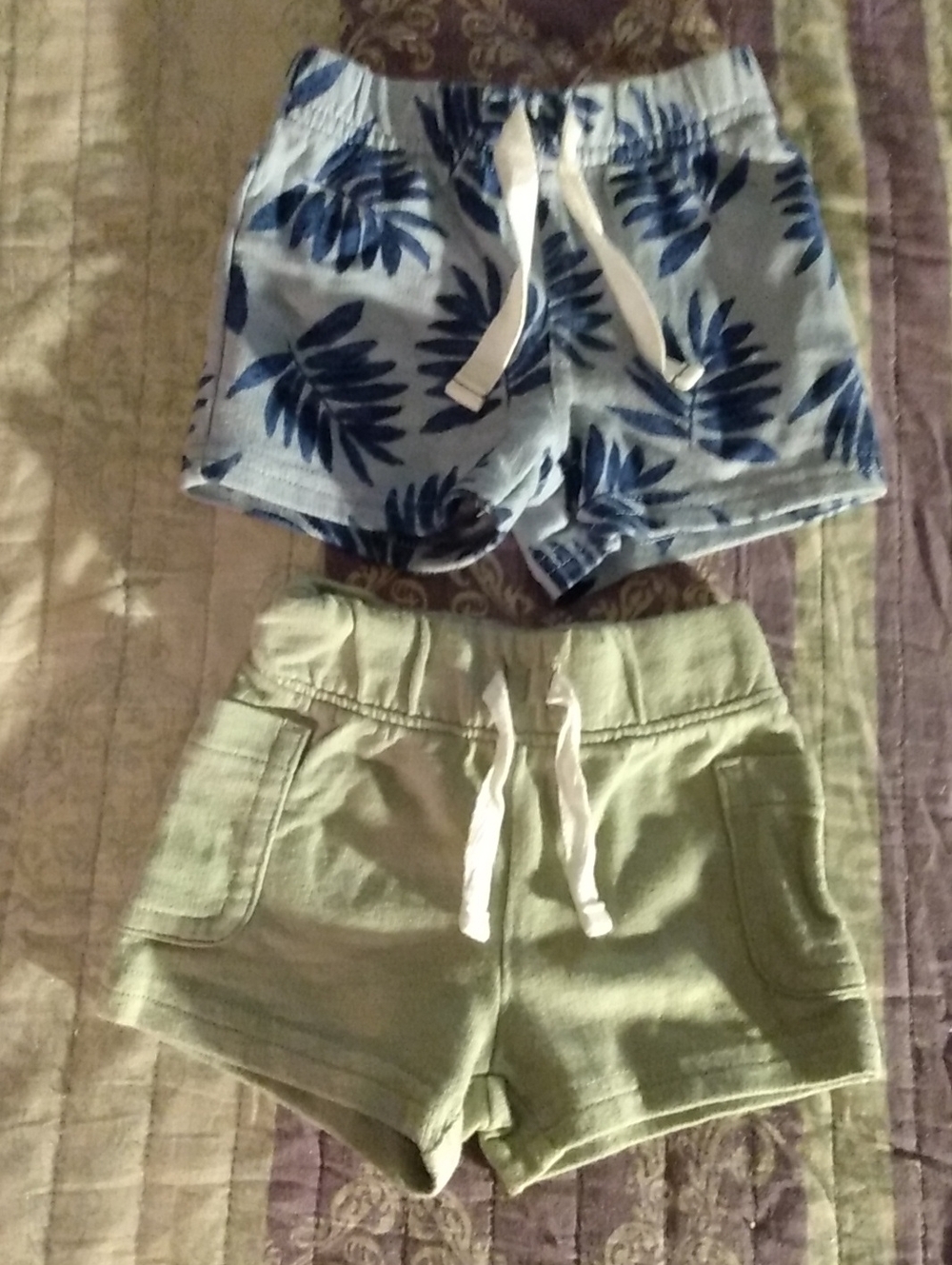 Lot of 2 Baby Boys Carter's Newborn Shorts